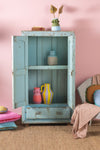 Blue Tones Vintage Wooden Cupboard