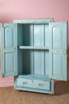 Blue Tones Vintage Wooden Cupboard