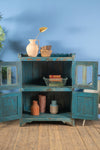 Pale Blue Vintage Cupboard <p>W:94cm D:44cm H:123cm </p>