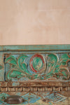 Vintage Carved & Coloured Sideboard <p>W:270cm D:37cm H:91cm </p>