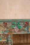 Vintage Carved & Coloured Sideboard <p>W:270cm D:37cm H:91cm </p>