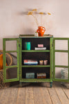 Blue & Green Vintage Cabinet <p>W:72cm D:51cm H:112cm </p>