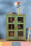 Light Green Vintage Cabinet <p>W:97cm D:31cm H:127cm </p>