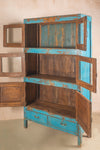 Vintage Blue Wooden Cabinet <p>W:106cm D:40cm H:187cm </p>