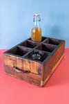 Wooden Vintage Tray with Compartments - 05