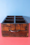 Wooden Vintage Tray with Compartments - 05