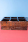 Wooden Vintage Tray with Compartments - 05