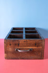 Wooden Vintage Tray with Compartments - 05