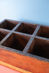 Wooden Vintage Tray with Compartments - 05