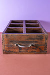 Wooden Vintage Tray with Compartments - 08