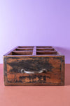 Wooden Vintage Tray with Compartments - 10