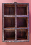 Wooden Vintage Tray with Compartments - 10