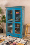 Blue Vintage Cabinet <p>W:107cm D:44cm H:168cm </p>