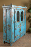 Vintage Blue Wooden Cabinet <p>W:129cm D:45cm H:155cm </p>