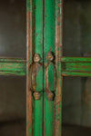 Vintage Green Glazed Cupboard <p>W:100cm D:40cm H:155cm </p>