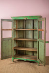 Vintage Green Glazed Cupboard <p>W:100cm D:40cm H:155cm </p>