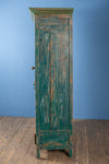 Vintage Dark Green Wooden Almirah <p>W:113cm D:50cm H:174cm </p>