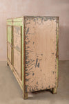 Green Vintage Wooden Cupboard <p>W:132cm D:42cm H:92cm </p>