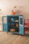 Light Blue Vintage Cabinet <p>W:81cm D:45cm H:110cm </p>