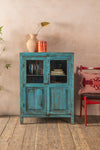 Light Blue Vintage Cabinet <p>W:81cm D:45cm H:110cm </p>