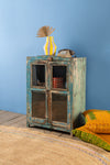 Vintage Blue Wooden Cabinet <p>W:67cm D:43cm H:98cm </p>