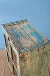 Vintage Blue Wooden Cabinet <p>W:67cm D:43cm H:98cm </p>