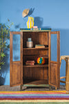 Olive & Blue Vintage Cabinet <p>W:71cm D:37cm H:140cm </p>