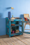 Vintage Blue Side Cabinet <p>W:64cm D:37cm H:73cm </p>