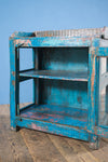 Vintage Blue Side Cabinet <p>W:64cm D:37cm H:73cm </p>