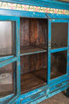 Blue Vintage Cabinet with Drawers <p>W:146cm D:50cm H:137cm </p>