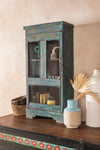 Vintage Blue Cabinet <p>W:47cm D:20cm H:90cm </p>