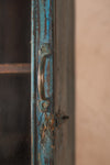 Vintage Blue Cabinet <p>W:47cm D:20cm H:90cm </p>