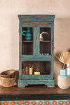 Vintage Blue Cabinet <p>W:47cm D:20cm H:90cm </p>