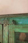 Green Vintage Shelves with Cabinet <p>W:93cm D:33cm H:154cm </p>