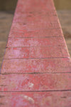 Pink Vintage Wooden Bench <p>W:183cm D:25cm H:46cm </p>