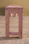 Pink Vintage Wooden Bench <p>W:183cm D:25cm H:46cm </p>