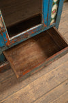 Vintage Blue Cabinet with Tiles <p>W:127cm D:53cm H:102cm </p>