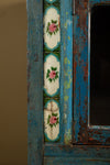 Vintage Blue Cabinet with Tiles <p>W:127cm D:53cm H:102cm </p>