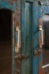 Vintage Blue Cabinet with Tiles <p>W:127cm D:53cm H:102cm </p>