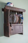 Vintage Wooden Kitchenware Wall Rack <p>W:36cm D:15cm H:37cm </p>