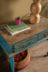 Vintage Blue Hallway Table <p>W:94cm D:54cm H:78cm </p>