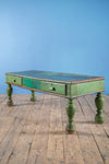 Green Vintage Coffee Table <p>W:153cm D:59cm H:57cm </p>