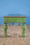 Green Vintage Coffee Table <p>W:153cm D:59cm H:57cm </p>