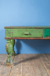 Green Vintage Coffee Table <p>W:153cm D:59cm H:57cm </p>