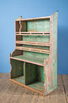 Vintage Pink & Green Shelving Unit <p>W:88cm D:32cm H:121cm </p>