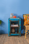 Vintage Blue Side Cabinet <p>W:50cm D:34cm H:72cm </p>