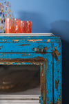 Vintage Blue Side Cabinet <p>W:50cm D:34cm H:72cm </p>