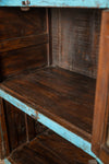 Blue Vintage Wooden Cabinet <p>W:74cm D:47cm H:117cm </p>