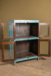 Blue Vintage Wooden Cabinet <p>W:74cm D:47cm H:117cm </p>