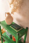 Green Vintage Baker Shelves <p>W:76cm D:32cm H:110cm </p>